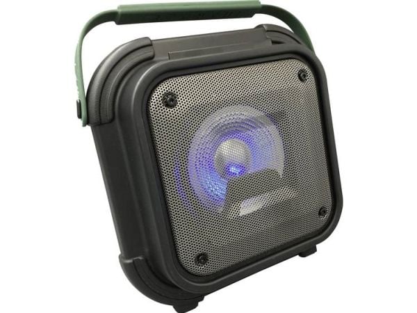 Reflexion OS01BT, 80 W, Ledning & Trådløs, USB Type-A, Stereo bærbar høyttaler, Grønn, Rektangel