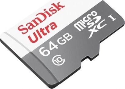 SanDisk Ultra - Flashminnekort (microSDHC til SD-adapter inkludert) - 64 GB - Class 10 - microSDXC UHS-I