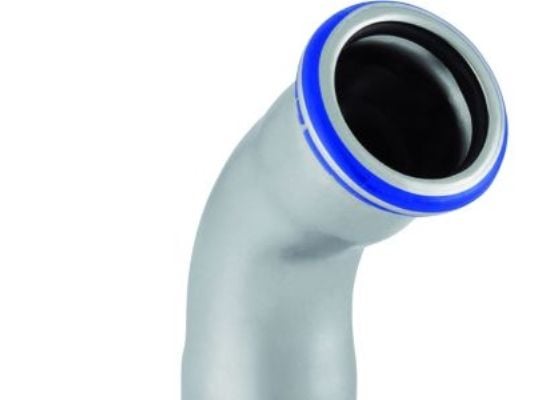 GEBERIT böj 45 grader rostfri 76,1 mm muff/muff mapress