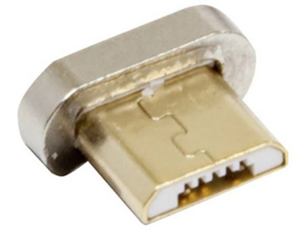 RealPower 168184, magneettinen, Micro-USB, kultainen