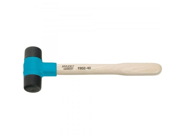 HAZET 1952-40, Murerhammer, Plast, Tre, Sort, Blå, Tre, 317 mm, 653 g