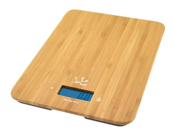 JATA 720, Elektronisk köksvåg, 15 kg, 1 g, bambu, bambu, LCD
