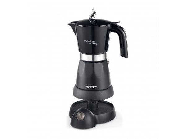 Ariete 1368/01, Elektrisk mokkakanne, Malt kaffe, 480 W, Svart