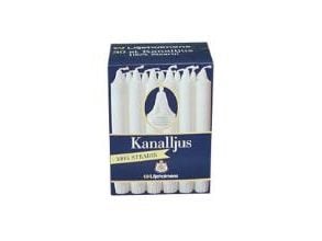 Kanallys Ø24x200 mm Brændetid 6 timer hvid - (30 stk.)