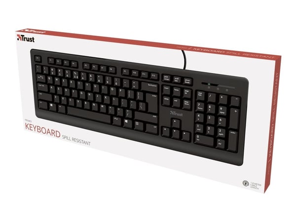 Trust Primo - Tastatur - USB - QWERTY - Nordisk