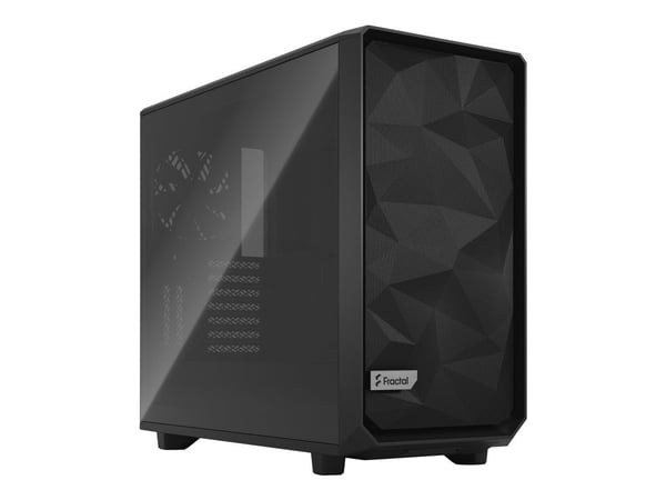 Fractal Design Meshify 2 - Tower - utvidet ATX (E-ATX) - sidepanel med vindu (herdet glass) - ingen strømforsyning (ATX) - svart - USB/lyd