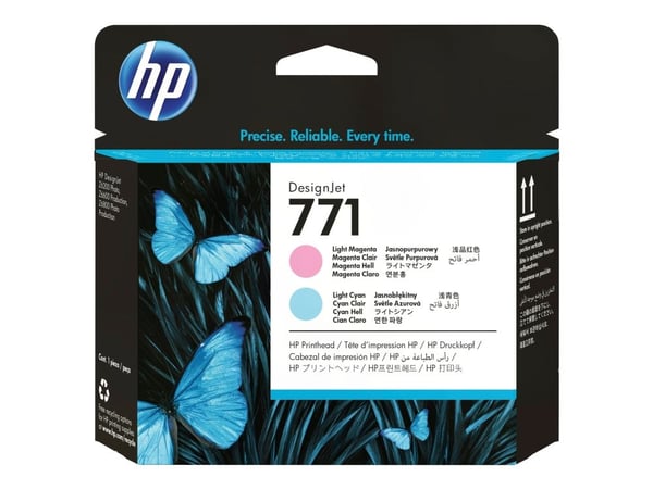HP 771 - Lys magenta, lys cyan - skriverhode
