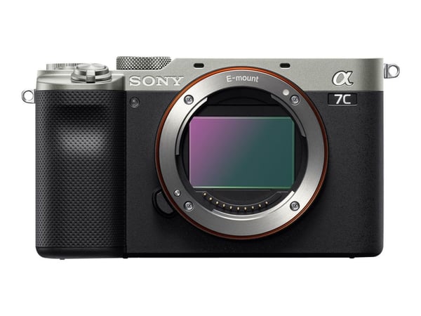 Sony a 7C, 24,2 MP, 6000 x 4000 pikseliä, CMOS, 4K Ultra HD, Kosketusnäyttö, Musta, Hopea