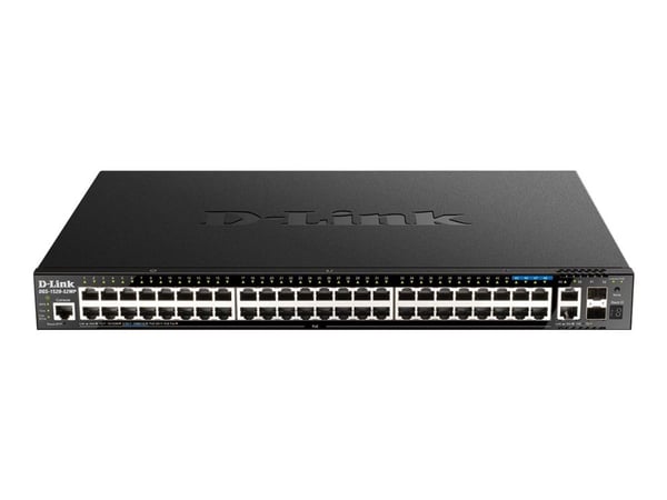 D-Link DGS 1520-52MP - Switch - L3 - smart - 44 x 10/100/1000 (PoE+) + 4 x 2.5GBase-T (PoE+) + 2 x 10 Gigabit Ethernet + 2 x 10 Gigabit SFP+ - rack...