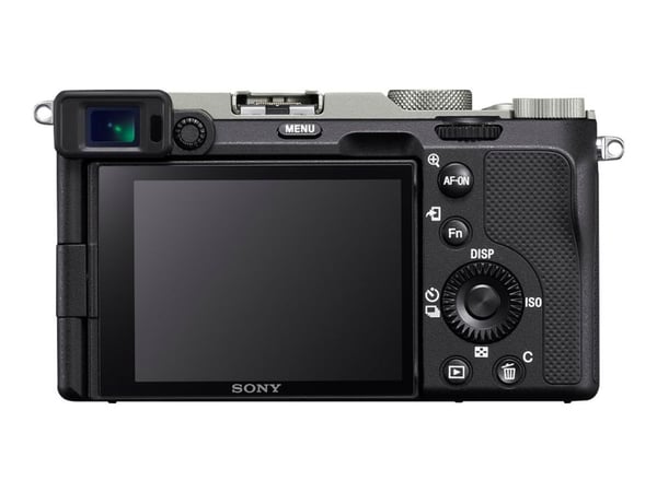 Sony a 7C, 24,2 MP, 6000 x 4000 pikseliä, CMOS, 4K Ultra HD, Kosketusnäyttö, Musta, Hopea