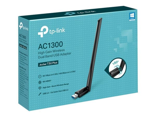 TP-Link Archer T3U Plus - Verkkosovitin - USB 3.0 - 802.11ac
