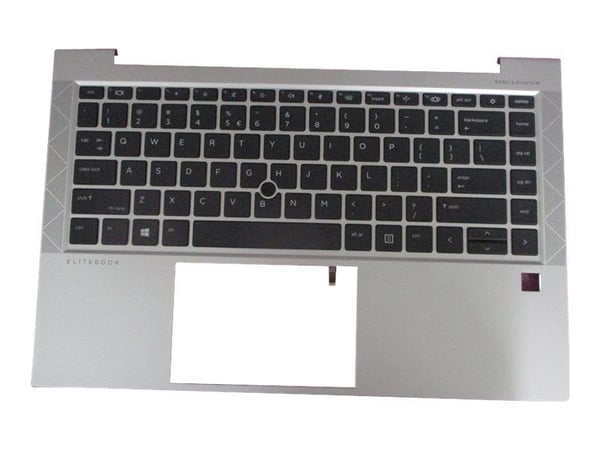 HP - Erstatningstastatur for bærbar PC - med pekepinne, ClickPad - bakbelysning - Internasjonal engelsk / kanadisk fransk - med toppdeksel - for El...