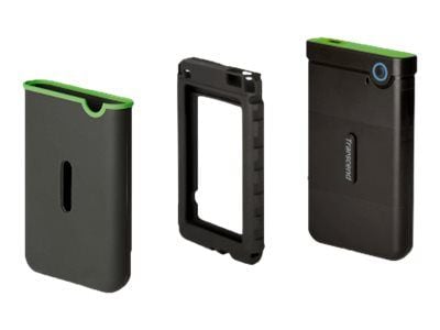 Transcend StoreJet 25M3C - Harddisk - 4 TB - ekstern (bærbar) - 2.5" - USB 3.1 Gen 1 - jerngrå