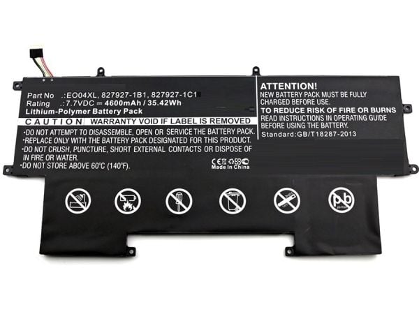 CoreParts - Batteri til bærbar PC - litiumpolymer - 4600 mAh - 35.4 Wh - svart - for HP EliteBook Folio G1
