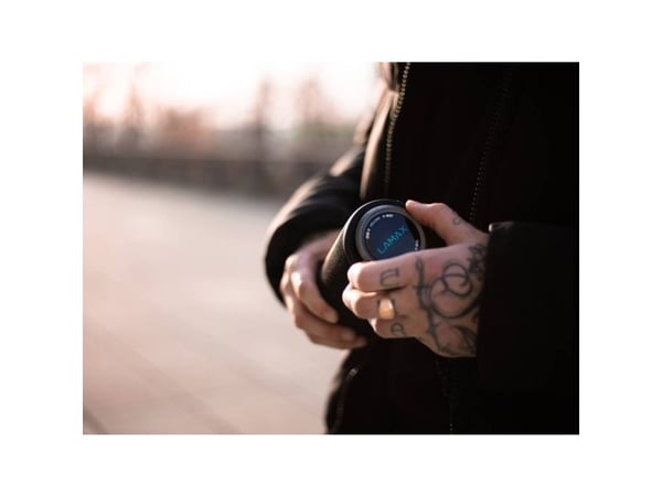 Lamax SOUNDER2, 30 W, 115 - 20000 Hz, Ledning & Trådløs, Stereo bærbar høyttaler, Svart, Blå, Cylinder