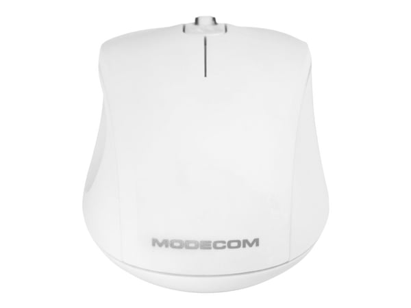 Modecom MC-M10, Molempikätinen, Optinen, USB A-tyyppi, 1000 DPI, Valkoinen