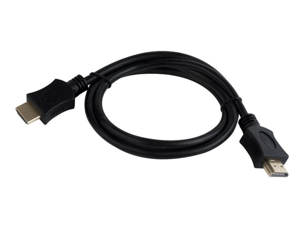 Cablexpert Select Series CC-HDMI4L-0.5M - High Speed - HDMI-kabel med Ethernet - HDMI hann til HDMI hann - 50 cm - skjermet - svart - formstøpt, 4K...