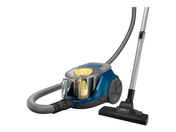 Philips 2000 Series XB2125 - Støvsuger - kanister - uten pose - dark blue/yellow