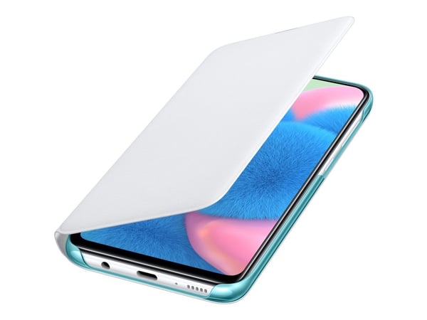 Samsung Wallet Cover EF-WA307 - Lommebok for mobiltelefon - hvit - for Galaxy A30s