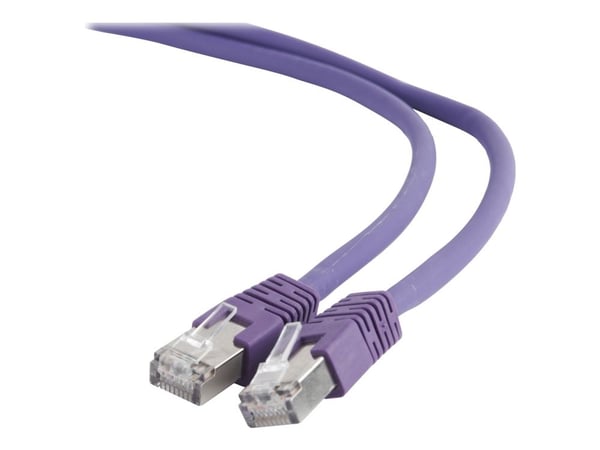 Gembird - Koblingskabel - RJ-45 (hann) til RJ-45 (hann) - S/FTP - CAT 6a - formstøpt - purpur