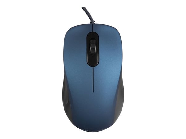 Modecom MC-M10S, Molempikätinen, Optinen, USB A-tyyppi, 1000 DPI, Sininen
