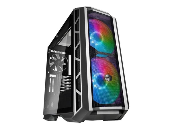 Cooler Master MasterCase H500P Mesh ARGB - Tower - utvidet ATX (E-ATX) - sidepanel med vindu (herdet glass) - ingen strømforsyning (ATX) - rødmetal...