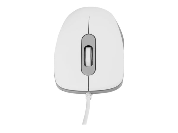 ModeCom MC-M10S - Mus - optisk - 3 knapper - kablet - USB - hvit