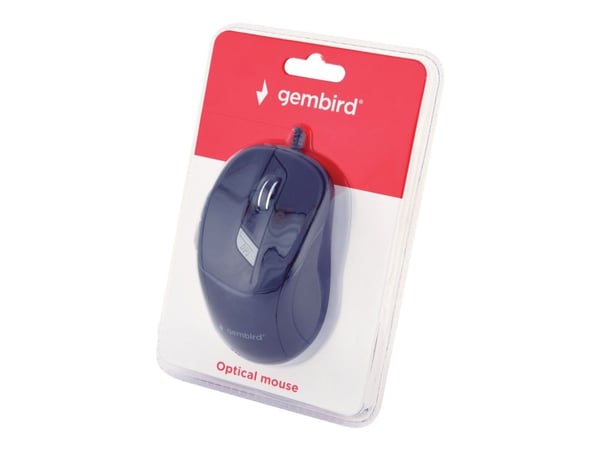 Gembird MUS-6B-01 - Mus - optisk - 6 knapper - kablet - USB - svart - blister
