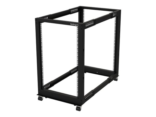 Tums Counter Rack StarTech.com 18U 19-tums Open Frame Server-rack - 4 efter justerbar ...