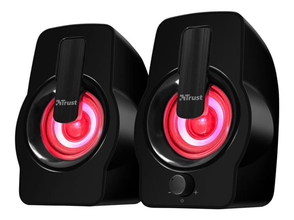Trust Gemi RGB - Högtalare - för persondator - 6 Watt (Total) - svart