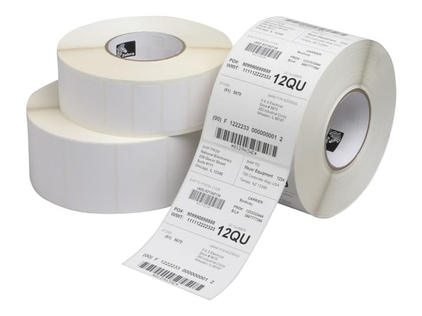 Zebra Z-Perform 1000T - Matt - permanent akryl-adhesiv - hvit - 82.6 x 101.6 mm 7000 stk (4 rull(er) x 1750) papir - for S Series 105, 160; Stripe ...