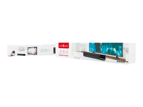 GMB Audio SPK-BT-BAR400-01 - Lydplanke - for bærbar bruk - trådløs - Bluetooth - 10 watt - svart