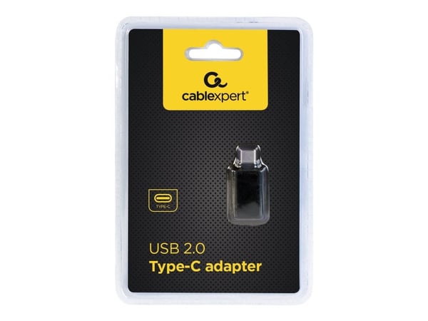Cablexpert CC-USB2-CMAF-A, USB Type-C, USB A-tyyppi, Musta