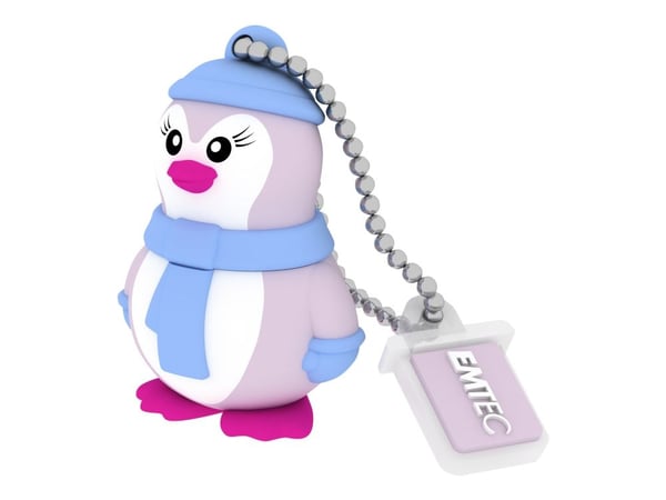 EMTEC Animalitos Marine Range M336 Miss Penguin - USB flash-enhet - 16 GB - USB 2.0