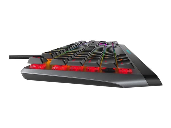 Alienware AW510K, Täysikokoinen (100 %), USB, Mekaaninen, RGB LED, Musta, Harmaa