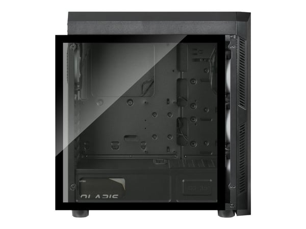 Chieftec Gamer Series SCORPION 3 - Tower - ATX - genomskinlig sidopanel (härdat glas) - ingen strömförsörjning (ATX) - svart - USB/ljud