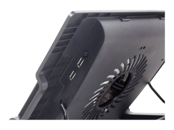 Gembird - Fläkt till bärbar dator/notebook - 17" - 150 mm - svart