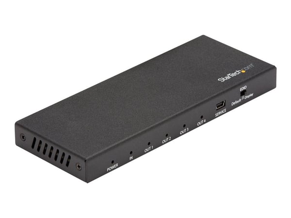 STARTECH.COM HDMI Splitter - 4-Port - 4K 60Hz - HDMI Splitter 1 In 4 Out - 4-veis HDMI Splitter - HDMI Port Splitter