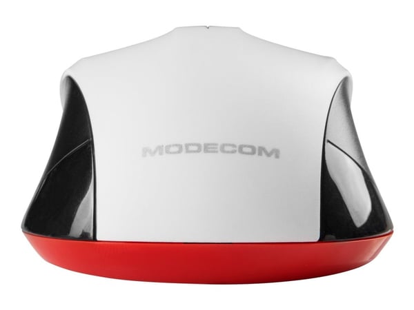 ModeCom MC-WM9.1 - Mus - ergonomisk - optisk - 4 knapper - trådløs - 2.4 GHz - USB trådløs mottaker - svart og hvitt