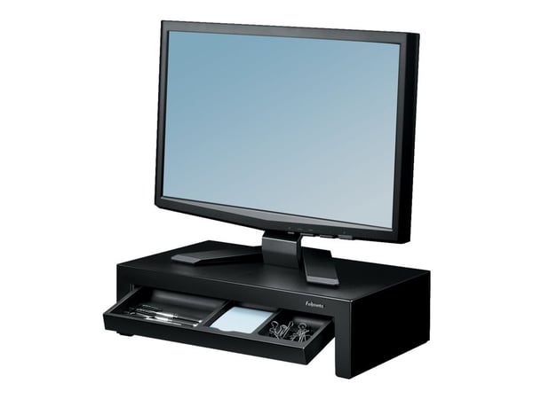 Fellowes Designer Suites, Vapaasti seisova, 18 kg, 53,3 cm (21"), Korkeudensäätö, musta, Helmi
