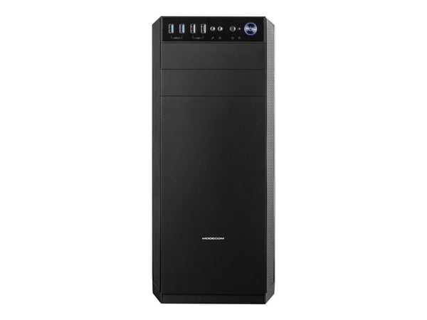 MODECOM OBERON Pro - Tower - ATX - ingen strömförsörjning - svart - USB/ljud