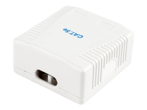 Cablexpert NCAC-2F5E-01 - Overflatemonteringsboks for nettverk - CAT 5e - FTP - RJ-45 X 2 - hvit