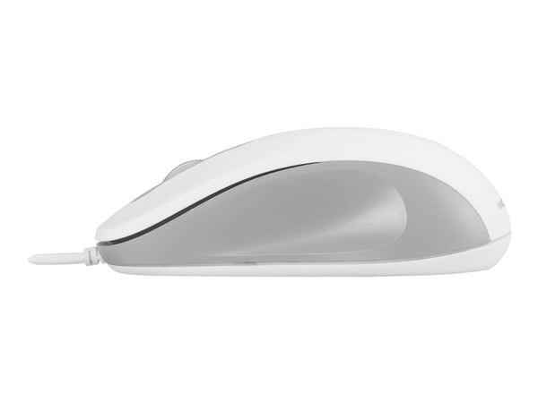 ModeCom MC-M10S - Mus - optisk - 3 knapper - kablet - USB - hvit