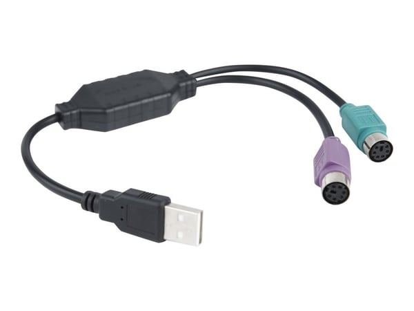 Gembird - Tastatur- / musadapter - USB (hann) til PS/2 (hunn) - 30 cm - svart