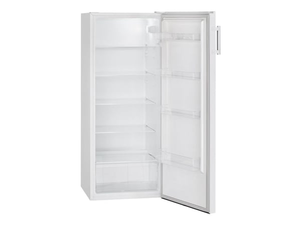 Bomann VS 7316 - Kjøleskap - bredde: 55 cm - dybde: 58.8 cm - høyde: 143.4 cm - 242 liter - Klasse E - hvit