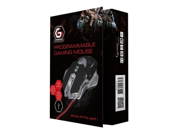 Gembird MUSG-05 - Mus - ergonomisk - optisk - 7 knapper - kablet - USB 2.0