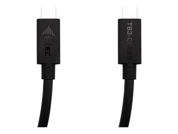i-Tec - Thunderbolt-kabel - USB-C (hann) til USB-C (hann) - USB 3.1 Gen 1 / Thunderbolt 3 - 1.5 m - 4K-støtte, 8K-støtte, USB Power Delivery (100 W)