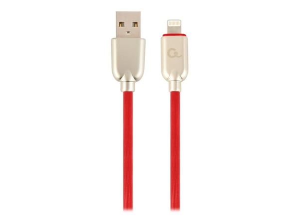 Cablexpert CC-USB2R-AMLM-2M-R, 2 m, Lightning, USB A, Uros, Uros, Punainen