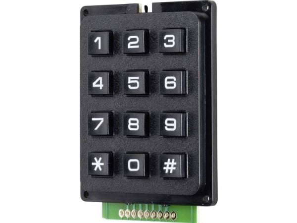 TRU COMPONENTS trykknapp-tastatur Matrix 3 x 4 1 stk