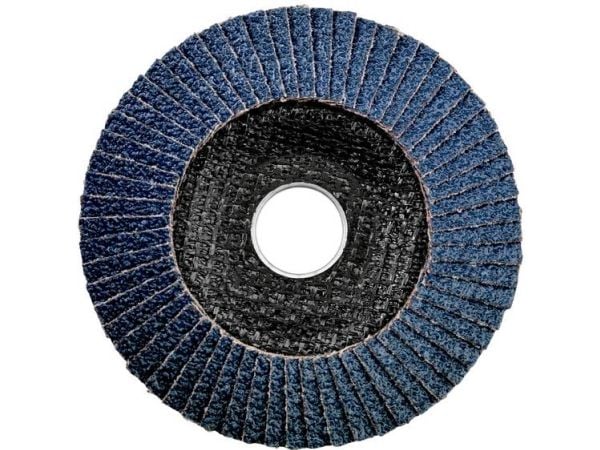 Metabo 623153000, Sammenleggbar skive, Flatt senter, Metall, Rustfritt stål, Stål, Alle merker, 11,5 cm, Blå